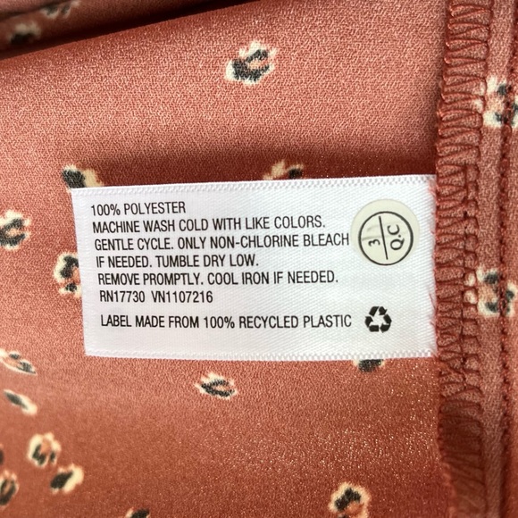 •Ava & Viv• NWT Burnt Orange Patterned Dress Size 2X - Picture 7 of 8